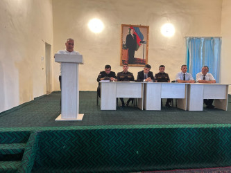 Goranboyda “Mülki müdafiə hazırlığının təşkil olunması, təbii fəlakət və texnogen qəzalar zamanı davranış qaydaları” mövzusunda maarifləndirici tədbir keçirildi.