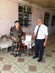 Goranboy rayon İcra Hakimiyyəti tərəfindən, Qurban bayramı mübasibətilə şəhid, qazi, çernobıl əlili və aztəminatlı ailələrə bayram sovqatları verildi