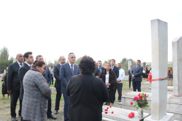 “27 sentyabr-Anım Günü”nün beşinci ildönümü ilə bağlı Tap Qaraqoyunluda şəhidlərimizin məzarları ziyarət olundu