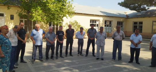 Balakürd kəndində su istifadəçiləri ilə görüş keçirildi