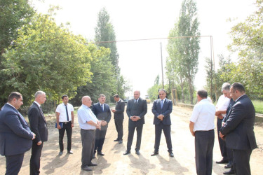 Səfikürd kəndində yol infrastrukturunun müasirləşdirilməsi istiqamətində işlər aparılır