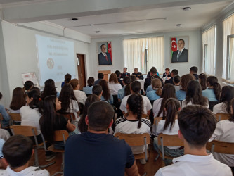 Goranboyda "Narkomaniyaya yox deyək" və "Erkən nigahın fəsadları" mövzularında maarifləndirici tədbir keçirildi