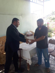 Goranboyda Qurban bayramı mübasibətilə  verilən bayram sovqatları 600 ailəni əhatə edir