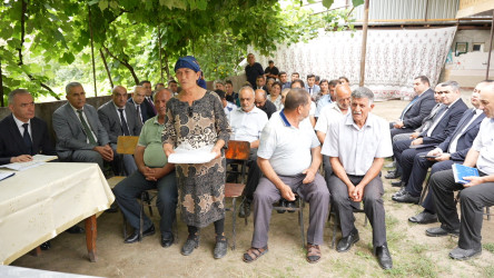 Goranboyda növbəti səyyar qəbul Erkeç kəndində keçirildi