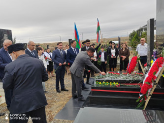 Goranboyda şəhidlərin ildönümü ilə bağlı məzarları ziyarəti davam edir