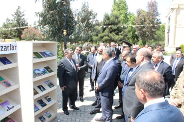 Goranboyda Ümummilli Lider Heydər Əliyevin 103-cü ildönümü ilə bağlı kitab festivalı keçirildi