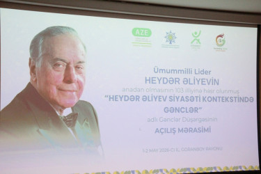 Goranboyda Ümummilli lider Heydər Əliyevin anadan olmasının 103 illiynə həsr olunmuş "Heydər Əliyev siyasəti kontekstində gənclər" adlı gənclər düşərgəsi təşkil edildi