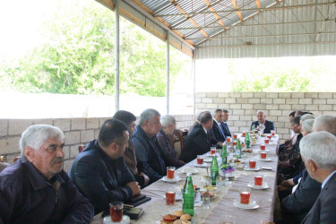 Goranboyda icra başçısı şəhid ailələri ilə görüşdü