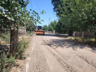 Goranboyda şəhidin adını daşıyan küçənin cari təmir işlərinə başlanıldı