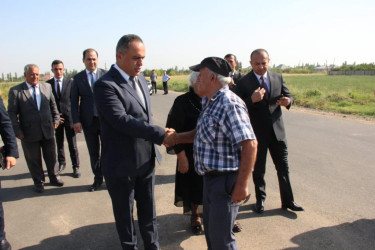 Goranboy rayonunun Tatarlı kəndində yolun əsas hissəsi asfaltlandı.