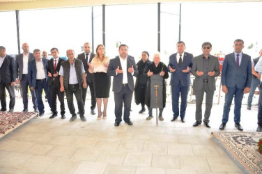Goranboyda şəhid Vəliyev İlkin Səfail oğlunun doğum günündə məzarı ziyarət olundu, Şəhidlər Xatirə Bulağı istifadəyə verildi.