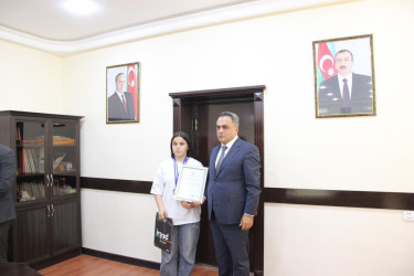 Goranboyda yarışlarda fərqlənən gənc gimnastlar və cudoçularla görüş keçirildi