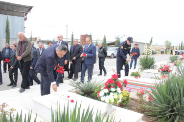 “27 sentyabr-Anım Günü”nün beşinci ildönümü ilə bağlı Dəliməmmədlidə  şəhidlərimizin məzarları ziyarət olundu
