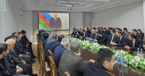 Goranboyda, “Konstitusiya və Suverenlik İli” çərçivəsində,  “Konstitusiyanın qüdrəti güclü dövlətin təməlidir.”  mövzusunda tədbir keçirildi