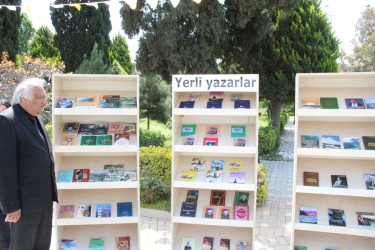 Goranboyda Ümummilli Lider Heydər Əliyevin 103-cü ildönümü ilə bağlı kitab festivalı keçirildi