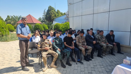 Goranboyda Silahlı Qüvvələr Günü ilə bağlı tədbir keçirildi.