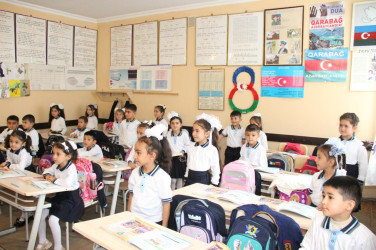 Goranboyda icra başçısı “15 sentyabr-Bilik Günü” münasibətilə Tatarlı kənd tam orta məktəbində oldu