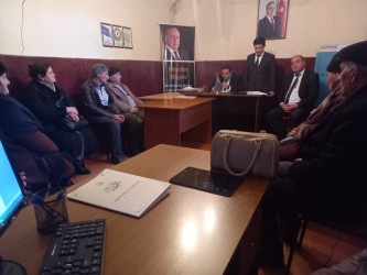 Goranboyda inzibati ərazi dairəsi üzrə nümayəndəliklərdə hesabat iclasları keçirilir
