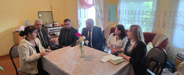 Goranboyda Şəhid ailəsi ziyarət olundu