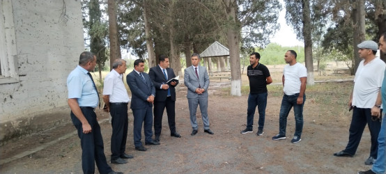 Goranboy rayonunda su ehtiyatlarından səmərəli istifadə olunması ilə bağlı Sarov kəndində su istifadəçiləri ilə görüş keçirildi