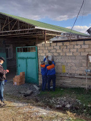 Tap Qaraqoyunlu kəndində elektrik təsərrüfatı sahəsində cari təmir işləri həyata keçirilir