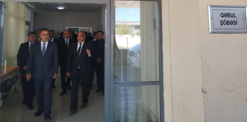 Goranboyda İcra Başçısı Mərkəzi Xəstəxanada mövcud şəraitlə, o cümlədən xəstələrin müalicəsi, onlara göstərilən gündəlik tibbi və qida qulluğu vəziyyəti ilə maraqlandı