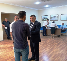 Goranboy rayon İcra Hakimiyyətində vətəndaşların müraciətləri dinlənildi