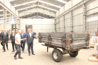 Goranboyda sənaye və istehsal müəssisələrinin fəaliyyətinə baxış keçirildi