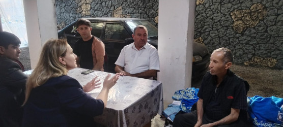 Goranboyda şəhid ailəsi ziyarət olundu