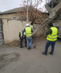 Goranboy şəhərində yenidənqurma işləri davam etdirilir.