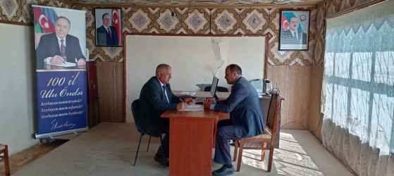 Goranboyda vətəndaşların müraciətlərinə xüsusi diqqət yetirilir
