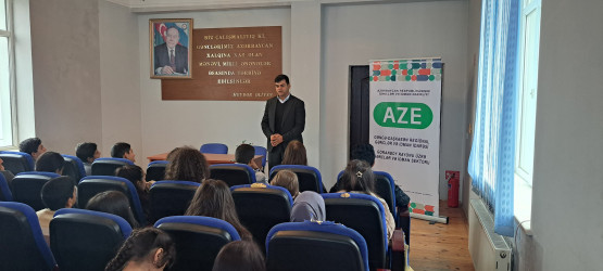 Goranboyda “Yaşıl dünya naminə həmrəylik ili”nə həsr olunmuş  “Yaşıl enerji" mövzusunda maarifləndirici seminar keçirildi.