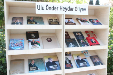 Goranboyda Ümummilli Lider Heydər Əliyevin 103-cü ildönümü ilə bağlı kitab festivalı keçirildi