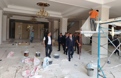 Goranboy rayonu Heydər Əliyev Mərkəzində təmir-bərpa işləri davam etdirilir