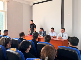 Goranboyda “Əhalinin mülkiyyət hüquqlarının təmin edilməsi sahəsində tədbirlərin səmərəliliyinin artırılması” mövzusunda maarifləndirici tədbir keçirildi