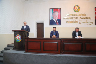 Goranboy rayon İcra Hakimiyyətində  taxıl biçini ilə əlaqədar regional müşavirə keçirildi