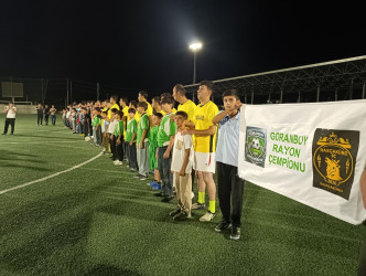 Goranboy rayonunda şəhər, qəsəbə və kənd komandaları arasında keçirilən futbol turnirinə yekun vuruldu