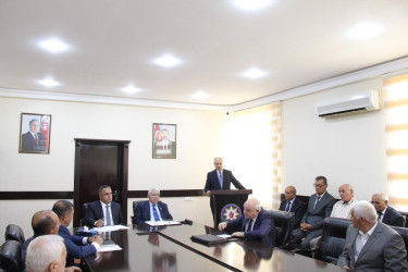 Goranboyda Ağsaqqallar Şurasının hesabat iclası keçirildi