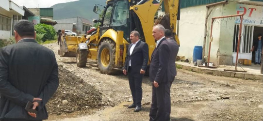 Goranboy rayonunda yağan leysan yağışların fəsadları aradan qaldırıldı