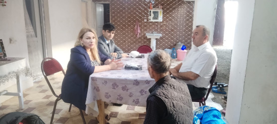 Goranboyda şəhid ailəsi ziyarət olundu