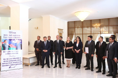 Goranboyda “23 iyun-Dövlət Qulluqçularının Peşə Bayramı Günü” ilə bağlı tədbir keçirildi