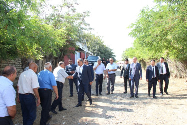 Goranboyda qəzalı körpünün mövcud vəziyyətinə yerində baxış keçirildi
