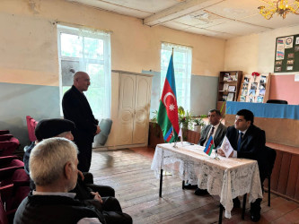 Goranboyda Qərbi Azərbaycandan olan soydaşlarımızla görüş keçirildi