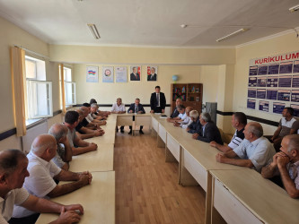 Goranboyda Dövlət Proqramının icrası çərçivəsində müasir suvarma sistemlərinin tətbiqi mövzusunda maarifləndirici görüş keçirildi