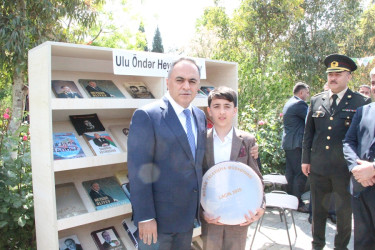 Goranboyda Ümummilli Lider Heydər Əliyevin 103-cü ildönümü ilə bağlı kitab festivalı keçirildi