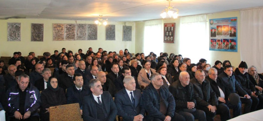 Goranboyda növbəti səyyar qəbul Boluslu kəndində keçirildi