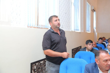 Goranboy rayon İcra Hakimiyyətində  taxıl biçini ilə əlaqədar regional müşavirə keçirildi