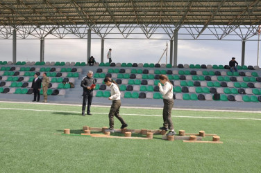 Goranboy rayonu Olimpiya İdman Kompleksində komandalar arasında “Şahin” hərbi-idman oyununun zona mərhələsi keçirildi.