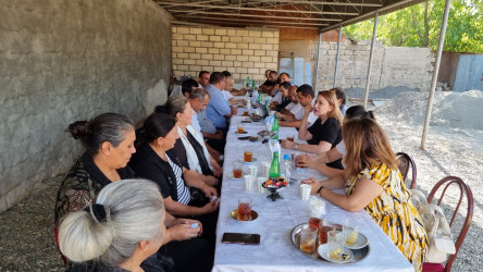 “Konstitusiya və Suverenlik İli” ilə bağlı Qızılhacılıda şəhid ailələri ilə görüş keçirildi