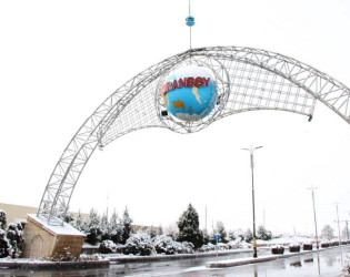 "Gənclər Paytaxtı" Goranboyun qarlı mənzərəsi